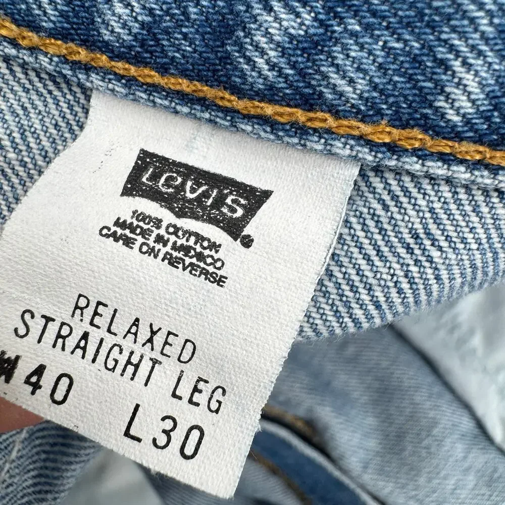 Levi's‎ Jeans Mens 40x30 (39x29 ACTUAL) Relaxed Fit Straight Leg Denim Vintage